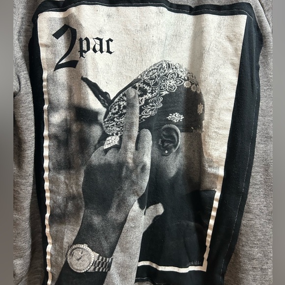 2 PAC SHAKIR custom original hoodie sweatshirt - Picture 2 of 5